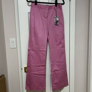 Express Editor 0 Pink Pinstripe Trousers